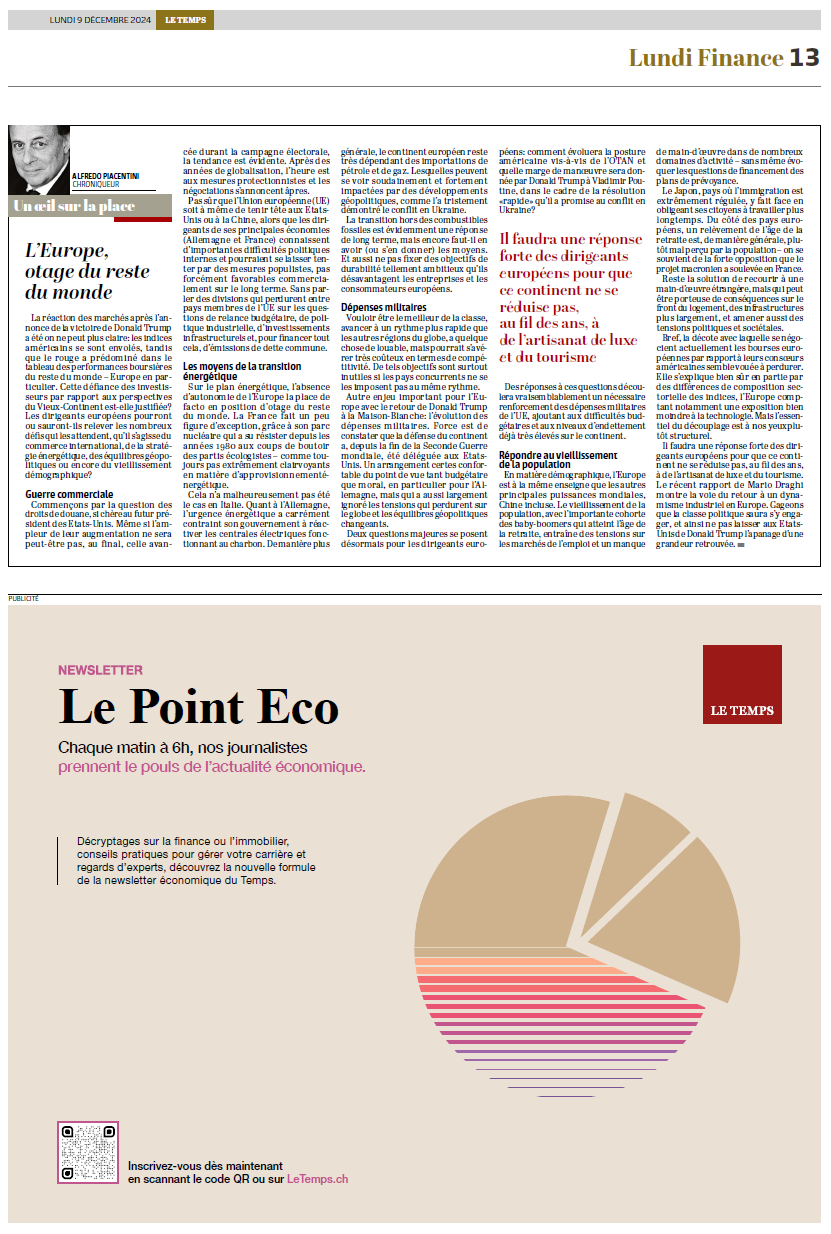 Newsletters | Le Temps